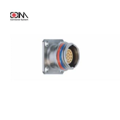 Zd Fixed Socket with Square-Flange Positioning-Pin M12 Push Pull Connector