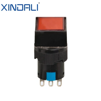 Xdl16-11CF Square Indicator Lamp Light 16mm Square Push Button Switch