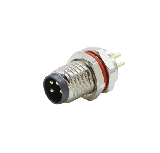 Waterproof Round Straight Connector M8 Socket for Electronic Components
